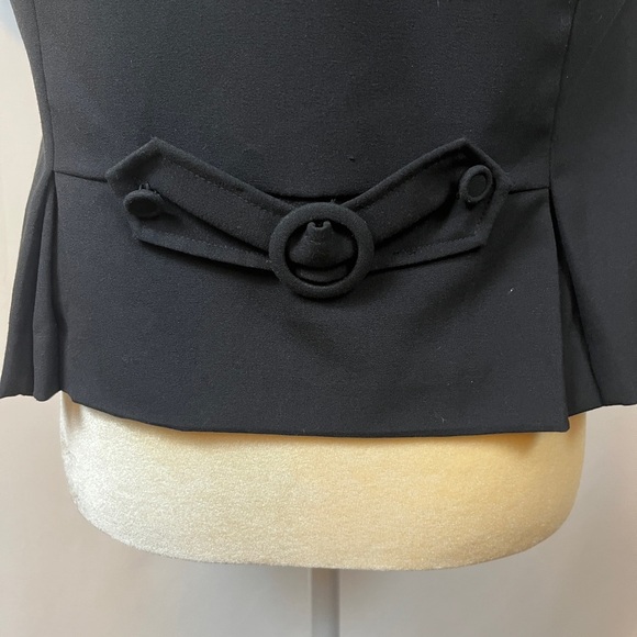 Black Suit Jacket Top Size Medium - Picture 4 of 9